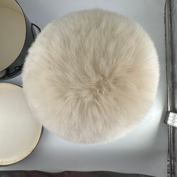 VTG Seventeen Beauty Workshop White Winter Fur Hat OG Box 50s Movie Prop main image 4